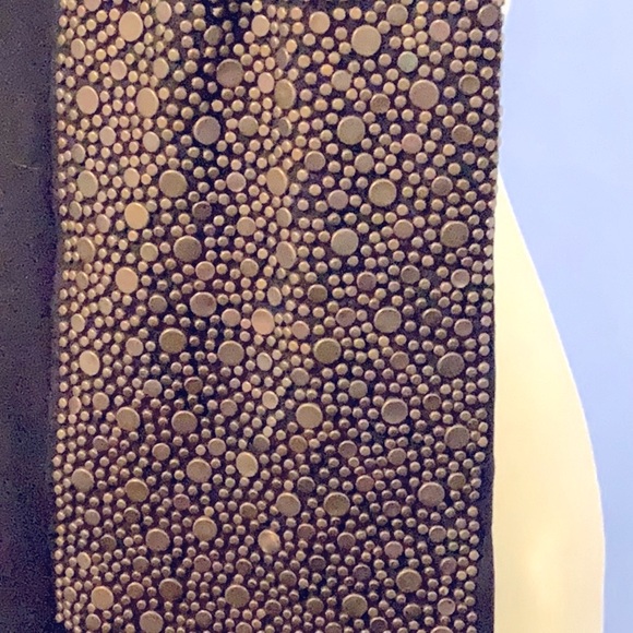 ❤️🔥NWOT❤️🔥Cecilia De Bucourt Versatile Scarf Black w/Gold Chains Adorned - Picture 10 of 12